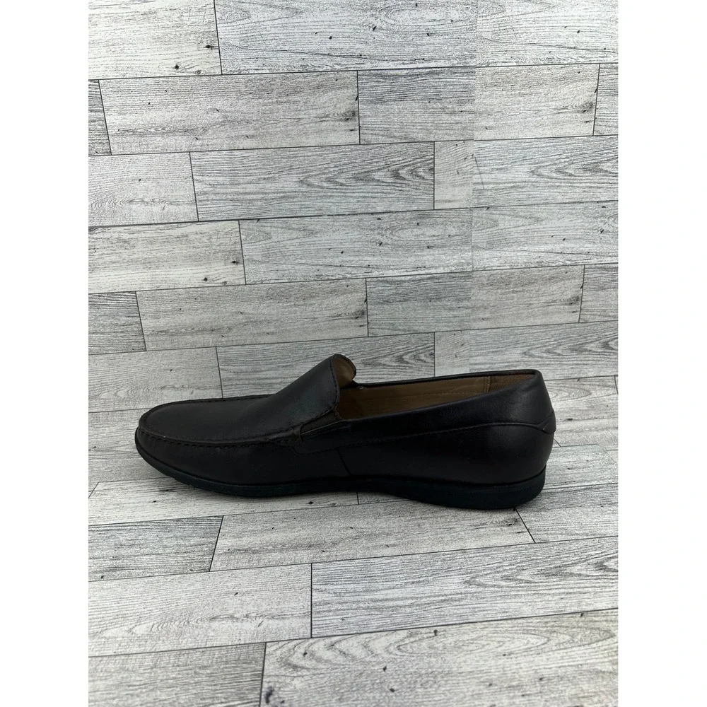 Ecco Men Helsinki 2 Cocoa Brown Leather Slip On Loafers 670104 Size 46